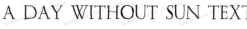 A Day Without Sun Text字体转换